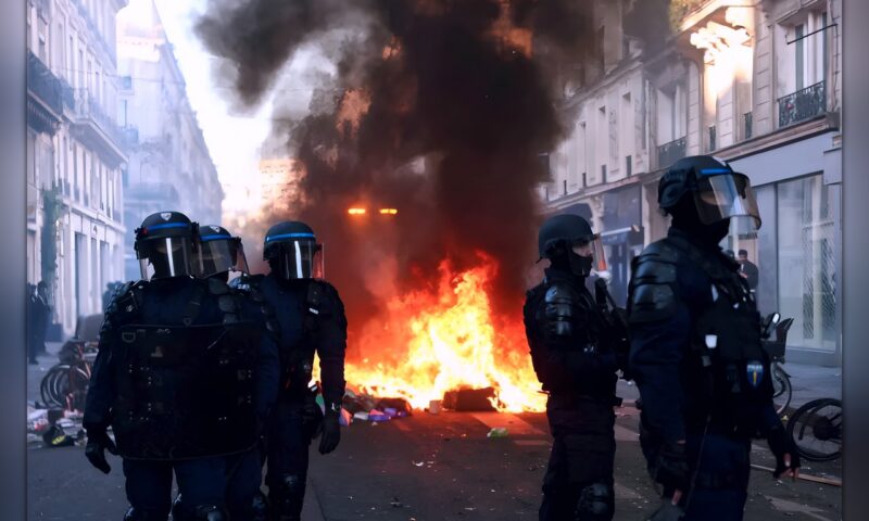 وزير العدل الفرنسي يعلن سجن 217 شخصاً على خلفية أعمال العنف