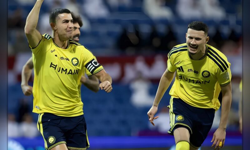 رونالدو يقود النصر لفوز مثير على الفيصلي بثلاثية