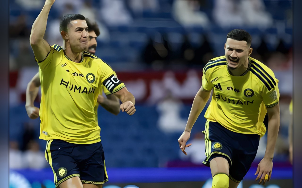 رونالدو يقود النصر لفوز مثير على الفيصلي بثلاثية