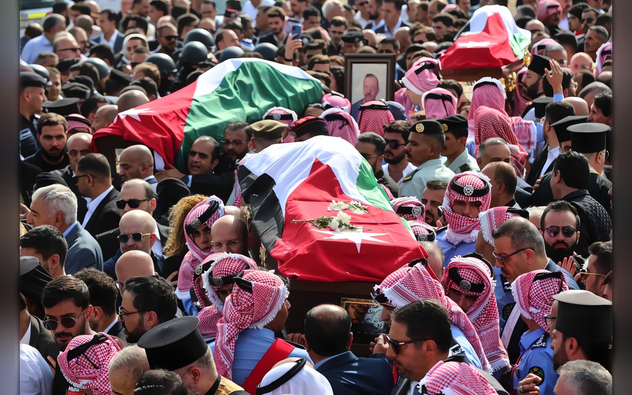 تشييع أردني حاشد لضحايا هجوم الكنيسة