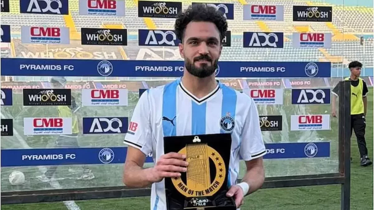 مصطفى زيكو رجل مباراة بيراميدز ووادي دجلة في الدوري