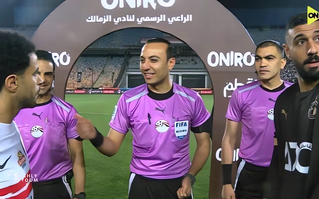 محمد الغازى حكما لمباراة الزمالك والمقاولون العرب فى الدورى المصرى