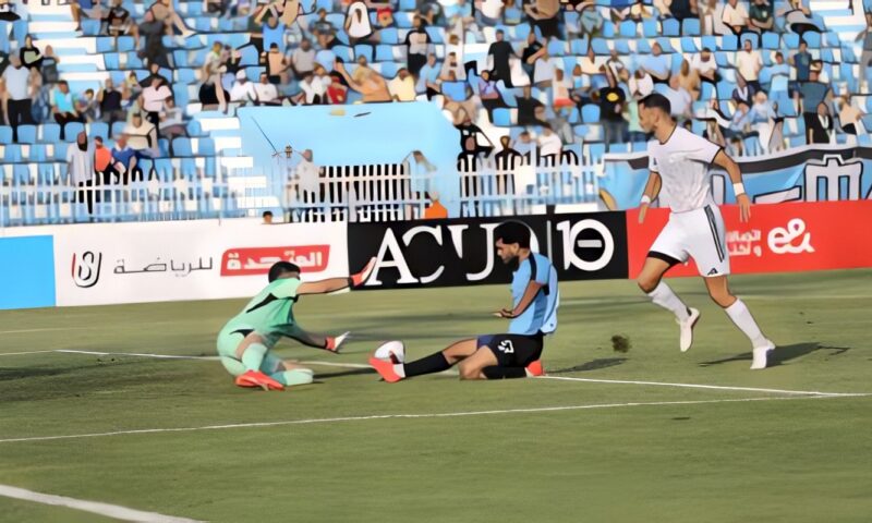 غزل المحلة يتقدم على الاتحاد السكندرى 2-0 فى الشوط الاول