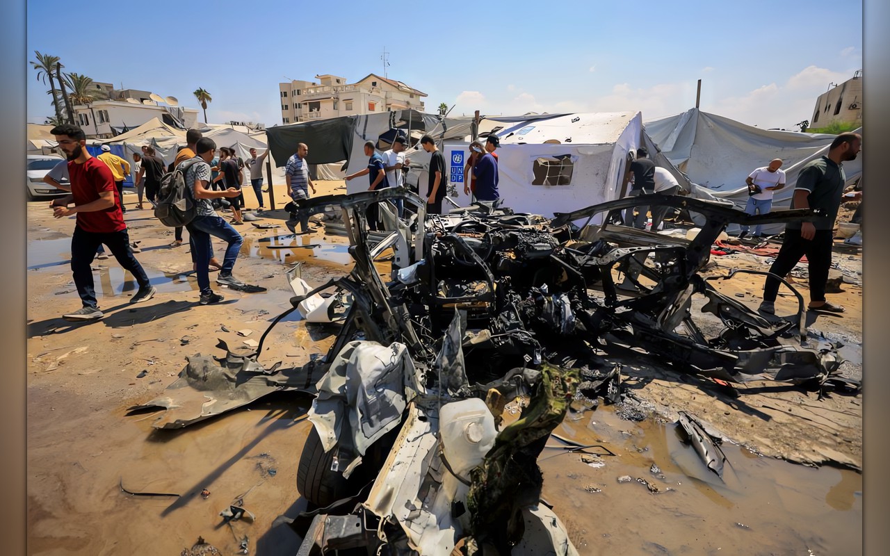 استشهاد فلسطيني بقصف إسرائيلي على مواصي خان يونس جنوبي غزة