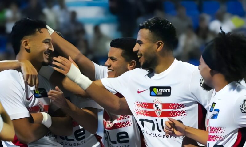 أحمد شريف يسجل هدف تقدم الزمالك أمام الجيش الرواندى فى الدقيقة الأولى