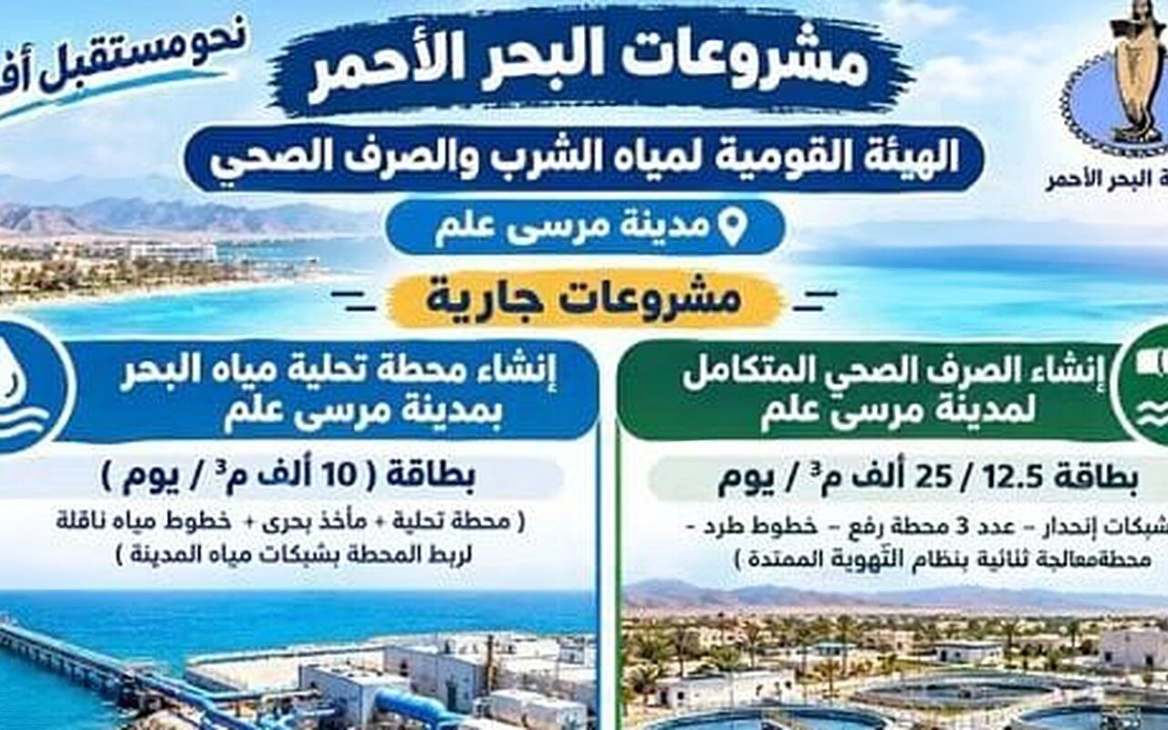 طفرة فى البنية التحتية لمدينة مرسى علم.. محطة تحلية ومشروع صرف صحى متكامل