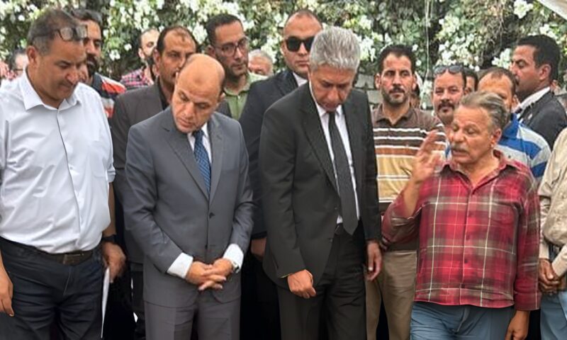 وزير السياحة يصل قرية بهبيت الحجارة بالغربية ويتفقد موقع اكتشاف تمثالى رمسيس