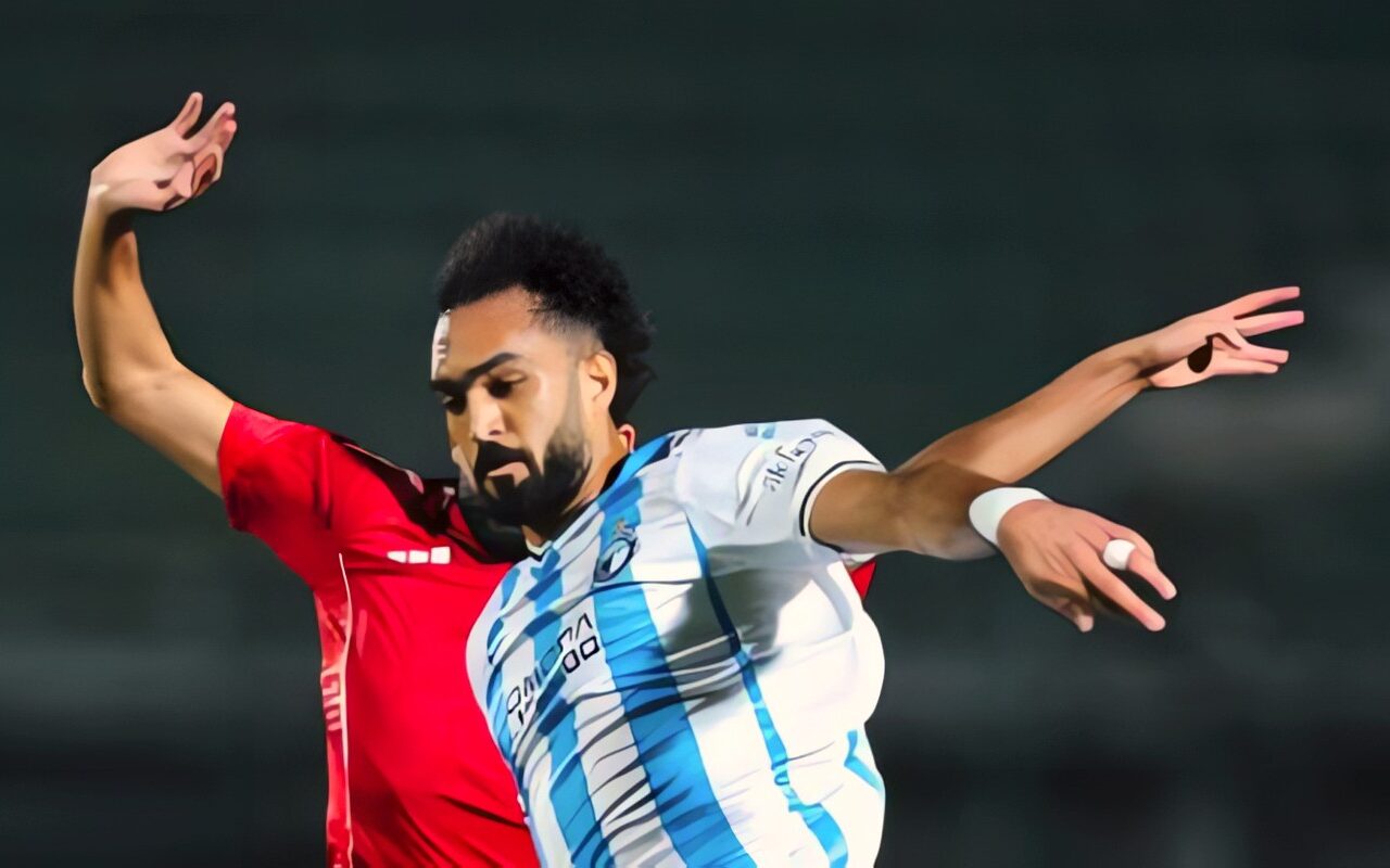 طلائع الجيش يحرز الهدف الأول فى مرمى بيراميدز  .. 1-2