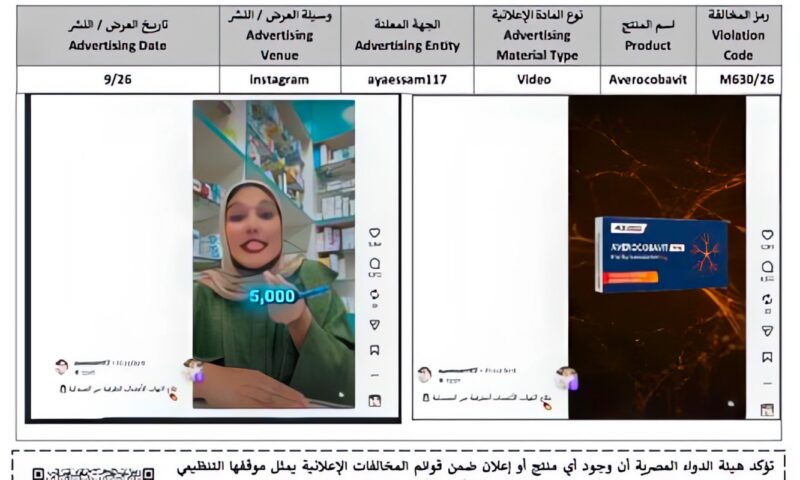 هيئة الدواء تحذر من 3 إعلانات غير مرخصة لمنتجات «Basalin» و«Averocobavit» و«Ezoko»