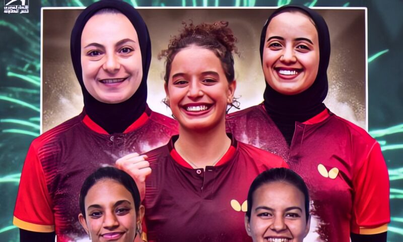 وزير الرياضة يهنئ سيدات تنس الطاولة بالتتويج ببطولة أفريقيا للفرق