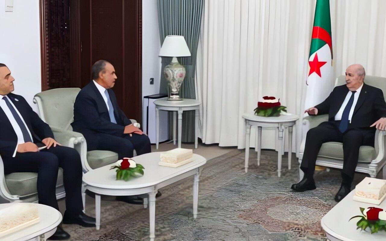وزير الخارجية يبحث مع الرئيس الجزائري الجهود المبذولة لاحتواء التوتر الإقليمى