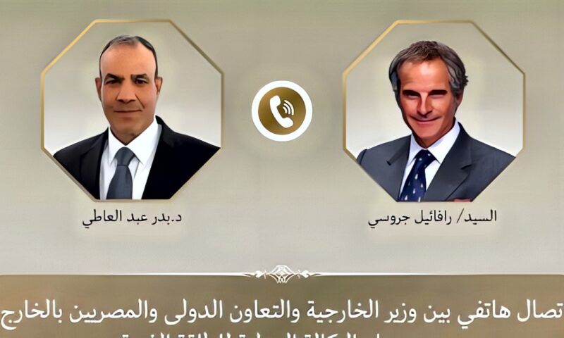 وزير الخارجية يؤكد لمدير الوكالة الدولية للطاقة الذرية رفض الحلول العسكرية للأزمة الراهنة