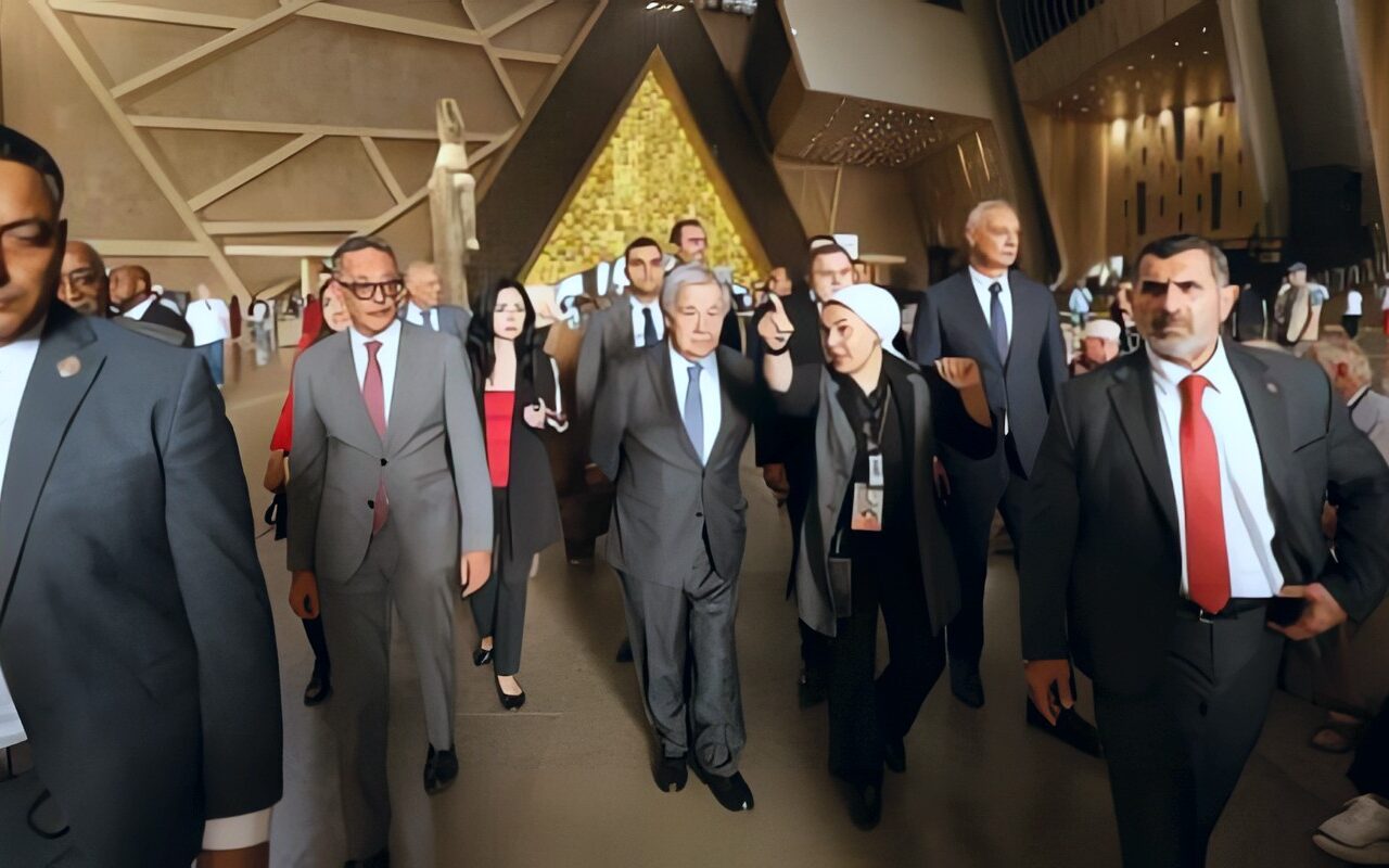 جوتيريش: المتحف المصرى الكبير يعد شاهدا رائعا على الإرث العريق لمصر