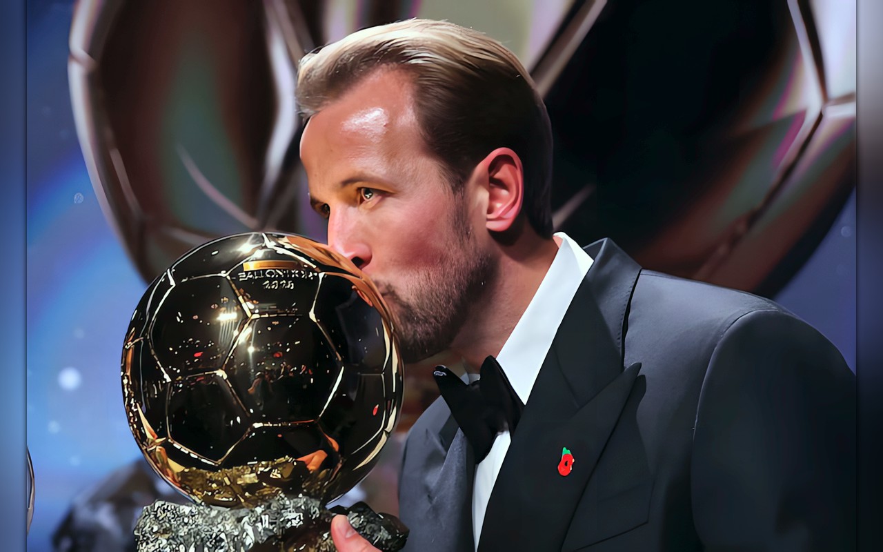 هاري كين يتوج بجائزة الكرة الذهبية لأفضل لاعب في العالم عام 2026