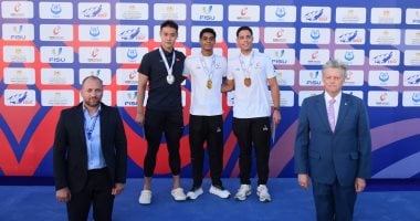 10 ميداليات متنوعة لمصر باليوم الأول من بطولة العالم للجامعات للسباحة بالزعانف