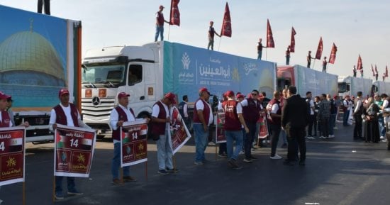 التحالف الوطنى يدعم الأشقاء فى قطاع غزة بـ100 شاحنة محملة بـ1400 طن مساعدات إغاثية