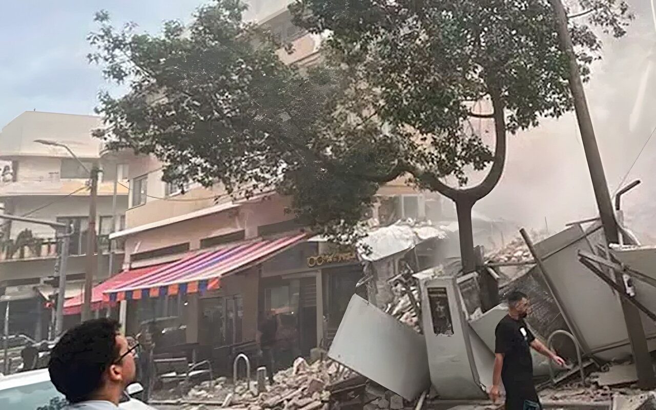صور| انهيار مبنى في تل أبيب وتواصل أعمال البحث عن مفقودين محتملين
