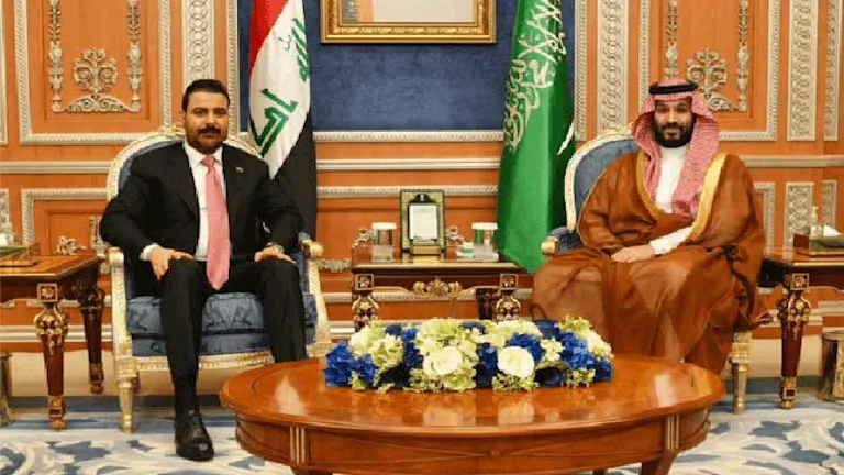 “تطوير العلاقات وخطوط الدفاع”.. كواليس مباحثات ولي العهد السعودي ورئيس وزراء العراق