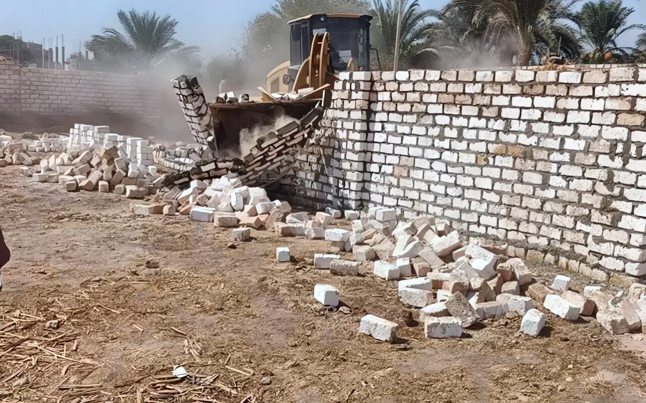 تنفيذ 21 حالة إزالة على أراضي أملاك دولة وزراعة بنجع حمادي وقوص (صور)