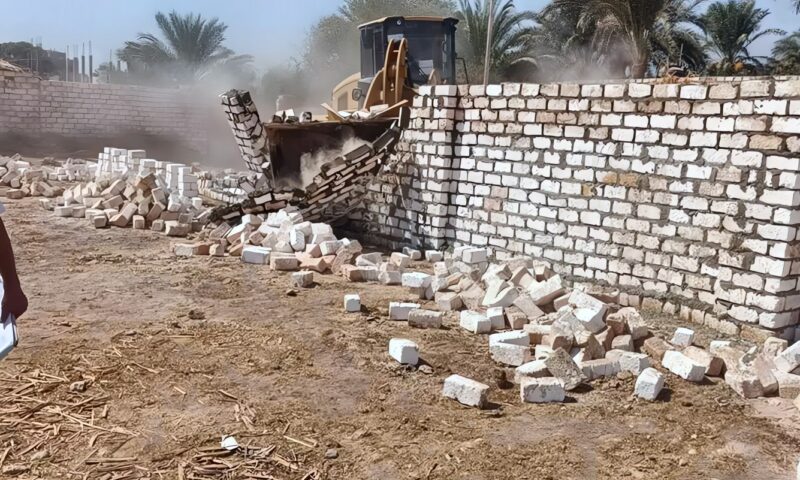 تنفيذ 21 حالة إزالة على أراضي أملاك دولة وزراعة بنجع حمادي وقوص (صور)