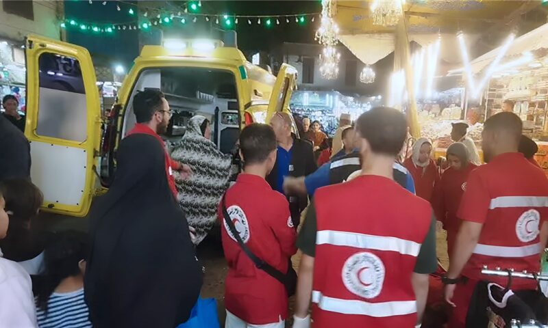 الهلال الأحمر بالغربية يتعامل مع أول حالة ولادة خلال احتفالات مولد السيد البدوي