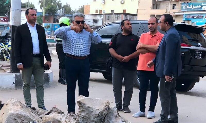 محافظ الدقهلية يتابع أعمال تطوير شارع الجيش والمركز التكنولوجي في شربين