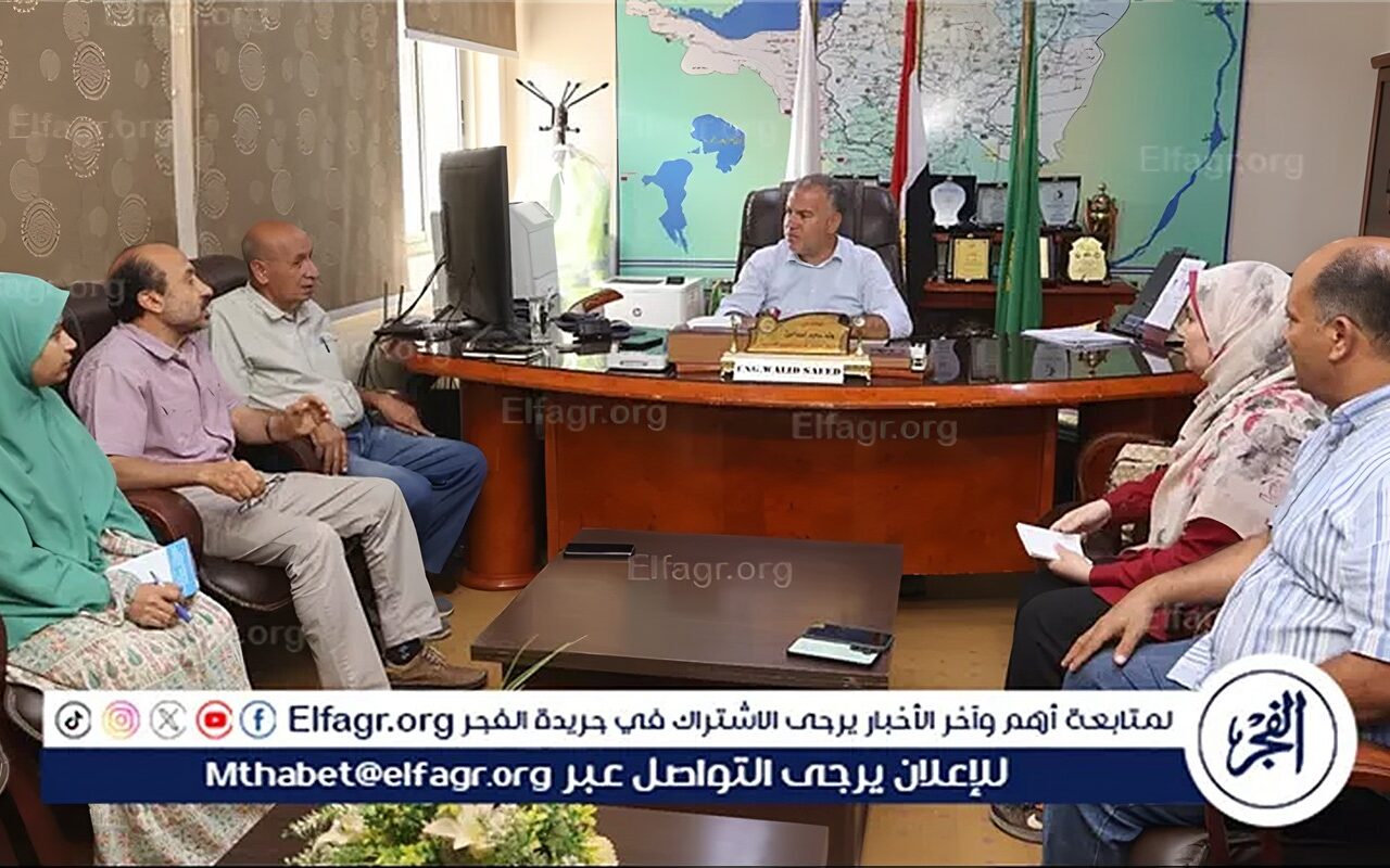 رئيس مياه الفيوم يبحث خطط إحلال وتجديد شبكات المياه وتحديث مواقع المحابس