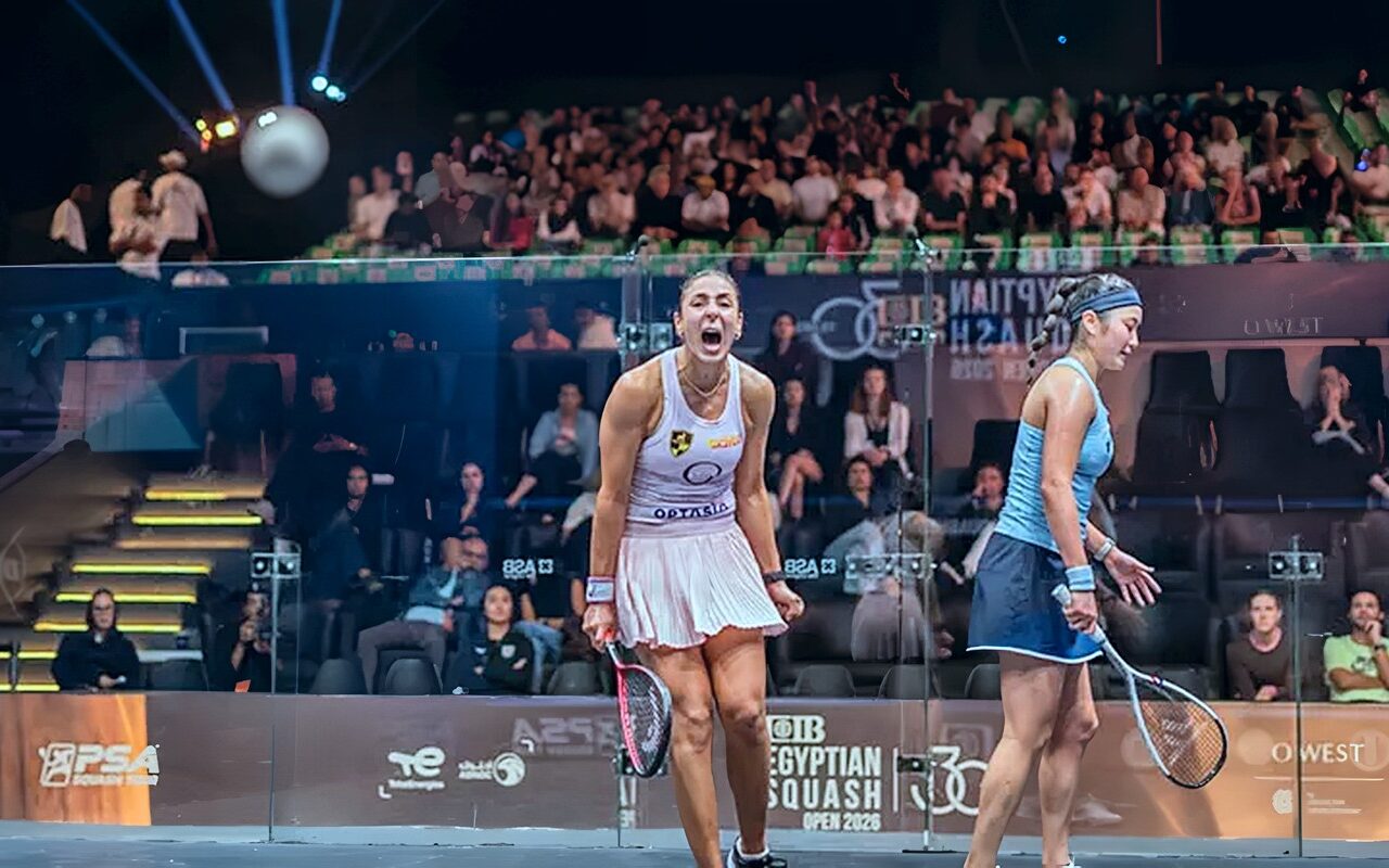 نجمة وادى دجلة هانيا الحمامى تتأهل إلى نصف نهائي بطولة CIB Egyptian Squash Open 2026