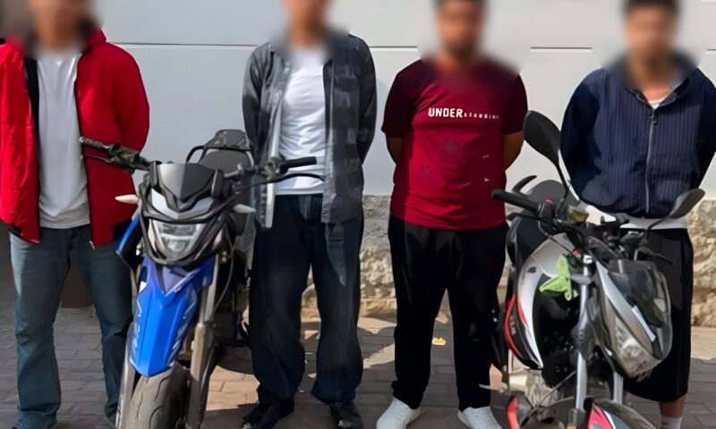 ضبط 4 طلاب أجبروا شابًا على استقلال دراجة نارية تحت تهديد السلاح بالجيزة بسبب سرقة هاتف محمول