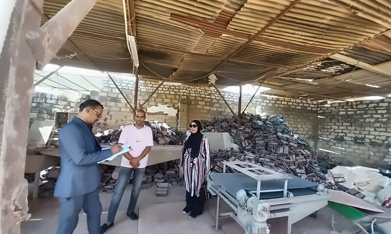 “العمل” تنفذ حملات تفتيشية على منشآت المنطقة الصناعية بالوادي الجديد