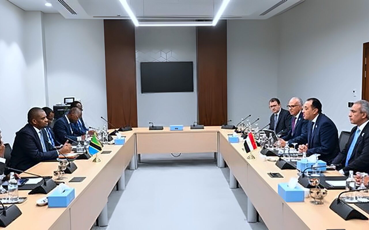رئيس الوزراء يلتقي نائب رئيس جمهورية تنزانيا المتحدة بالعلمين الجديدة