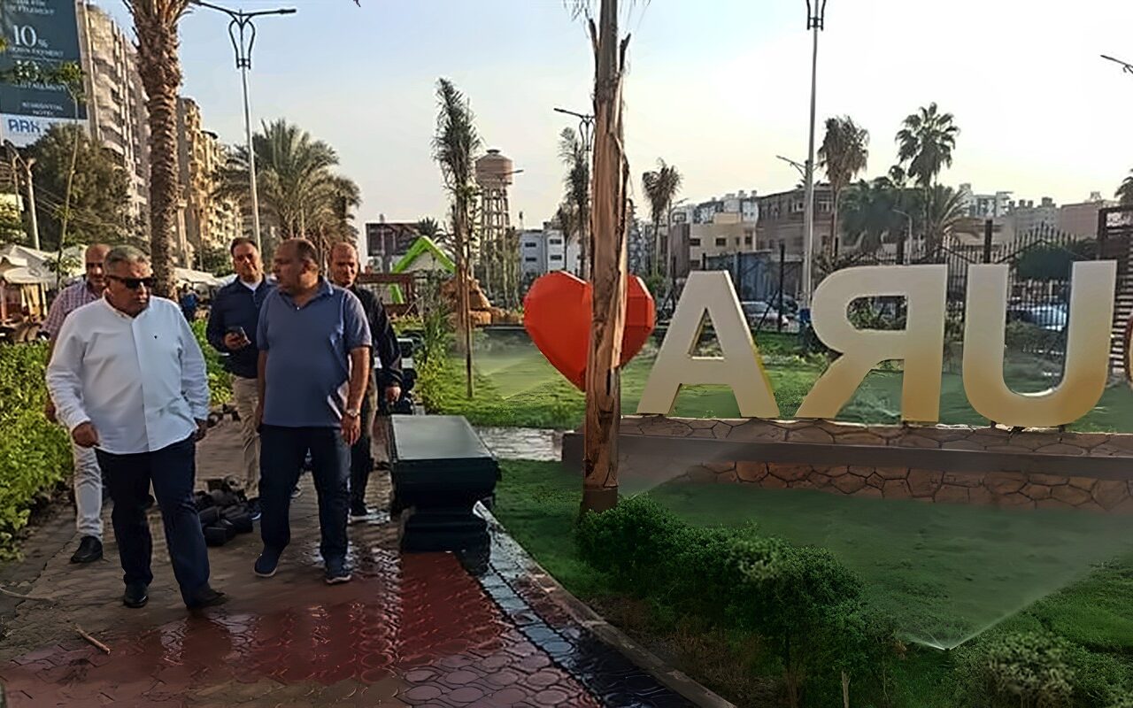 محافظ الدقهلية يتابع مستوى النظافة والصيانة بحديقة جزيرة الورد في المنصورة