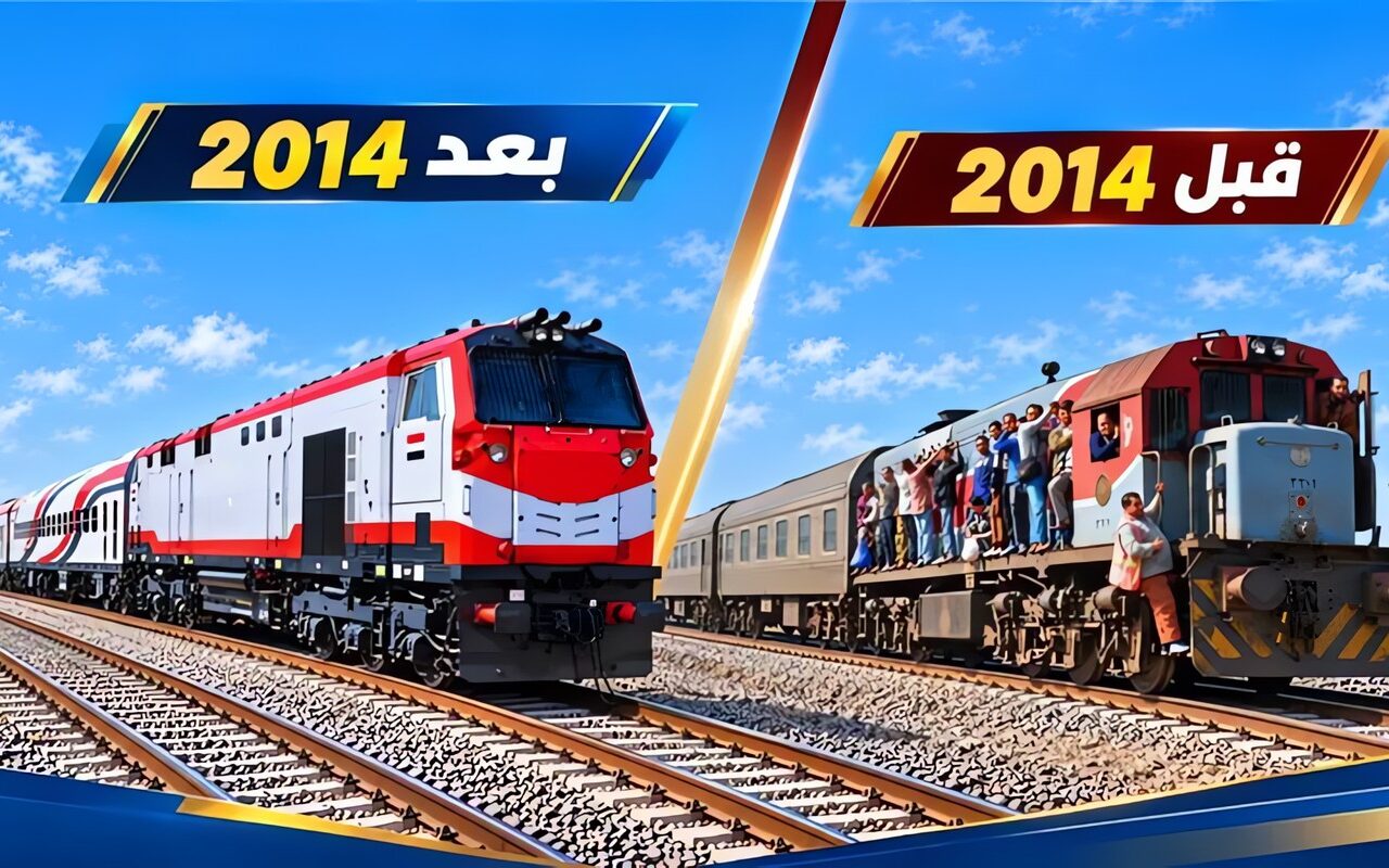 السكة الحديد تنشر تقريرا مصورا لأعمال تطوير قطارات الهيئة