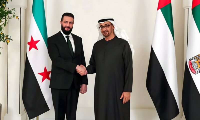 أحمد الشرع يجري اتصالًا برئيس الإمارات.. ودمشق وأبوظبي تكشفان ما دار فيه