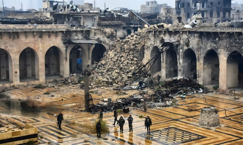 سوريا.. فيديو سابق لقوات الأسد بالمسجد الأموي في حلب يبرز بعد ترميمه وإعادة افتتاحه