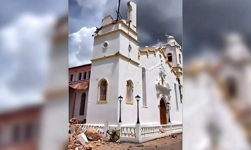 مشاهد تُظهر بعض آثار الدمار الناجم عن زلزال قوي في بنما