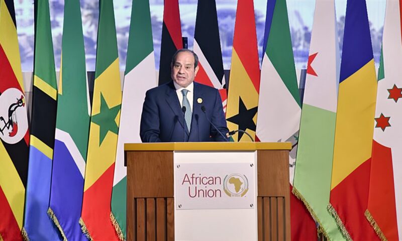 العمل والتعاون والوصول إلى أفريقيا آمنة مستقرة، تفاصيل كلمة السيسي في ختام الاجتماع التنسيقي الثامن للاتحاد الأفريقي