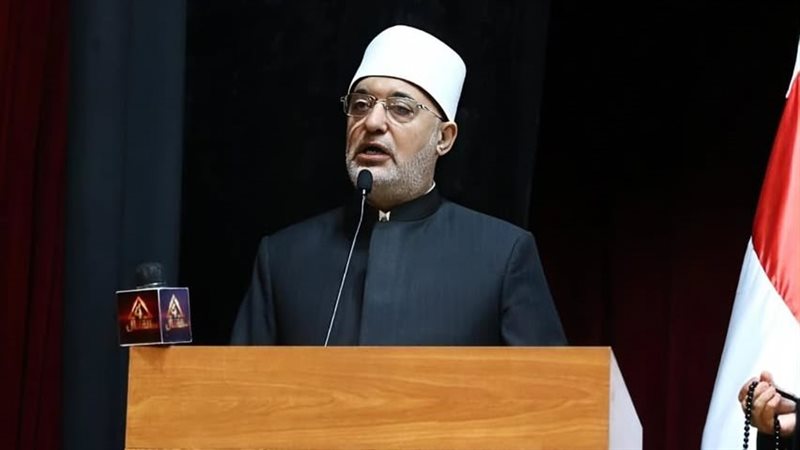 مفتي الجمهورية: بناء الإنسان الواعي أساس نهضة الأوطان واستقرارها