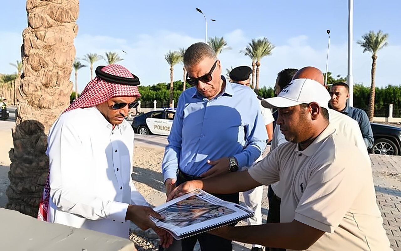 محافظ جنوب سيناء يتفقد أعمال تنفيذ مشروع “TABA YARD”