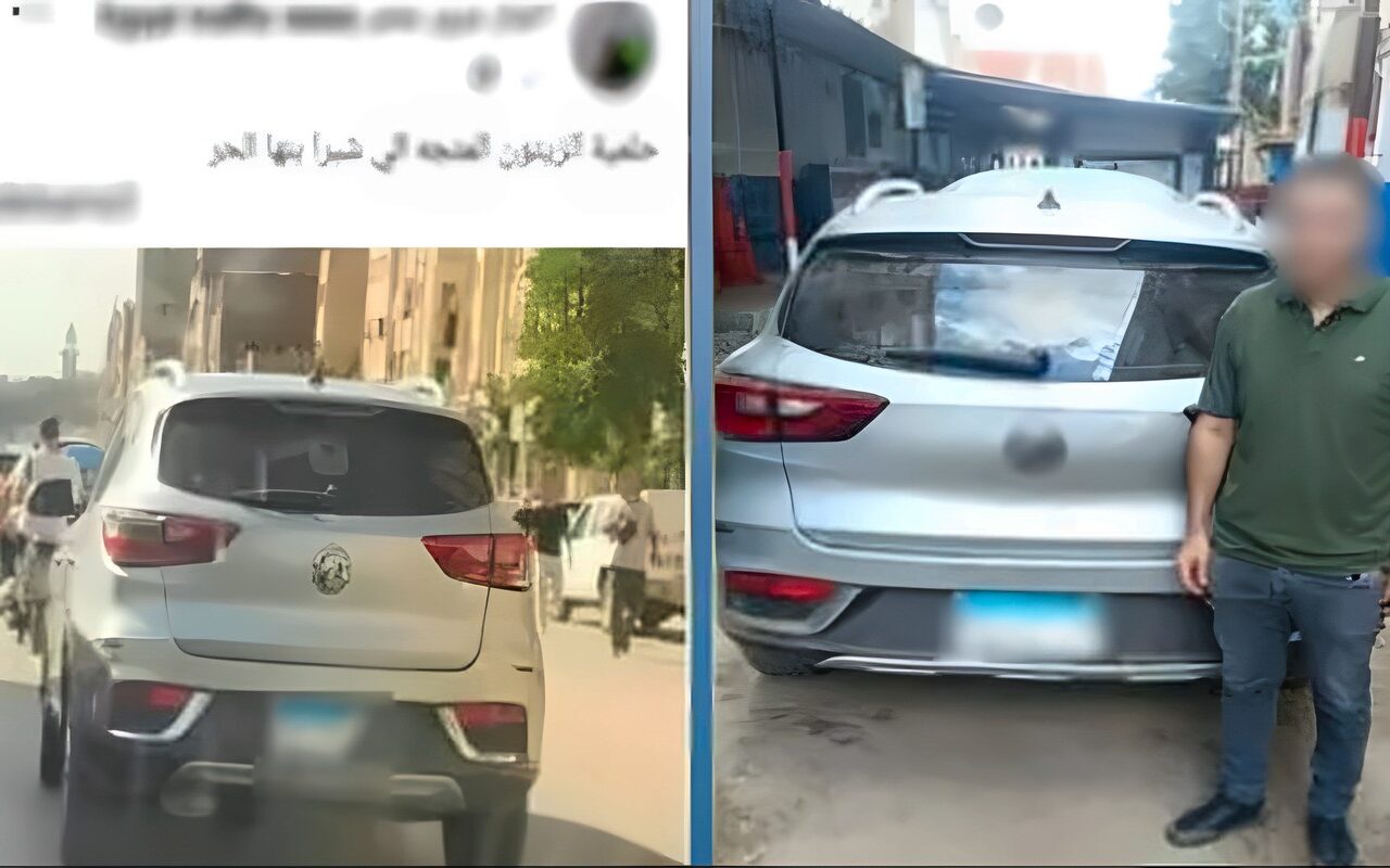 لتفادي المخالفات، ضبط قائد سيارة ملاكي طمس لوحاتها المعدنية في الزيتون