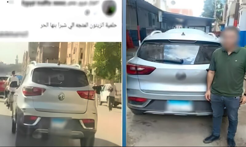 لتفادي المخالفات، ضبط قائد سيارة ملاكي طمس لوحاتها المعدنية في الزيتون