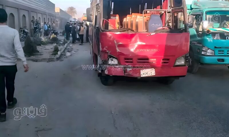 إصابة 10 أشخاص في حادث تصادم على طريق بلبيس الصحراوي بالشرقية