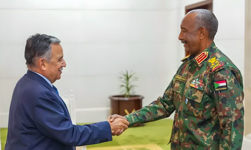 نبيل فهمي يلتقي رئيس مجلس السيادة الانتقالي السوداني في الخرطوم