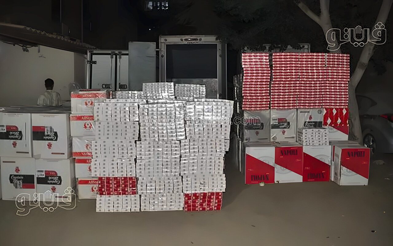 ضبط 93 ألفًا و500 علبة سجائر أجنبية مهربة في بني سويف (صور)