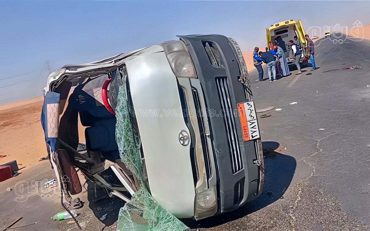 إصابة 6 أشخاص في انقلاب سيارة على طريق الإسكندرية الصحراوي