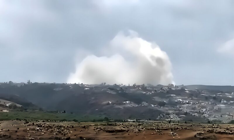 جيش الاحتلال ينفذ تفجيرات ضخمة في جنوب لبنان