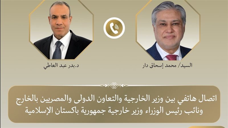 وزير الخارجية لنظيره الباكستاني: أمن الدول الخليجية جزءٌ لا يتجزأ من أمن مصر