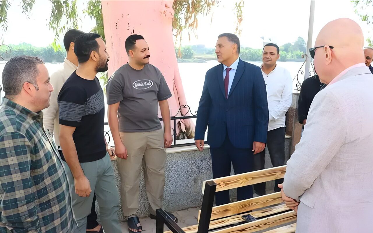 محافظ القليوبية يتابع أعمال تطوير كورنيش كفر شكر