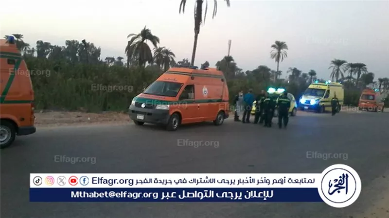 بالاسماء.. إصابة 10 ركاب في إنقلاب ميكروباص بعد كوبري عدلي منصور ببني سويف