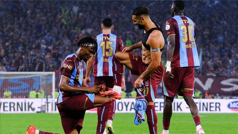 محمد صلاح يسجل الهدف الثاني لطرابزون سبور أمام بشكتاش